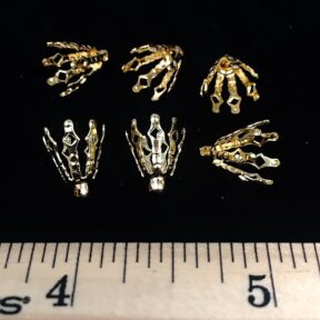 1FN6 Large Gold Color Bell Caps