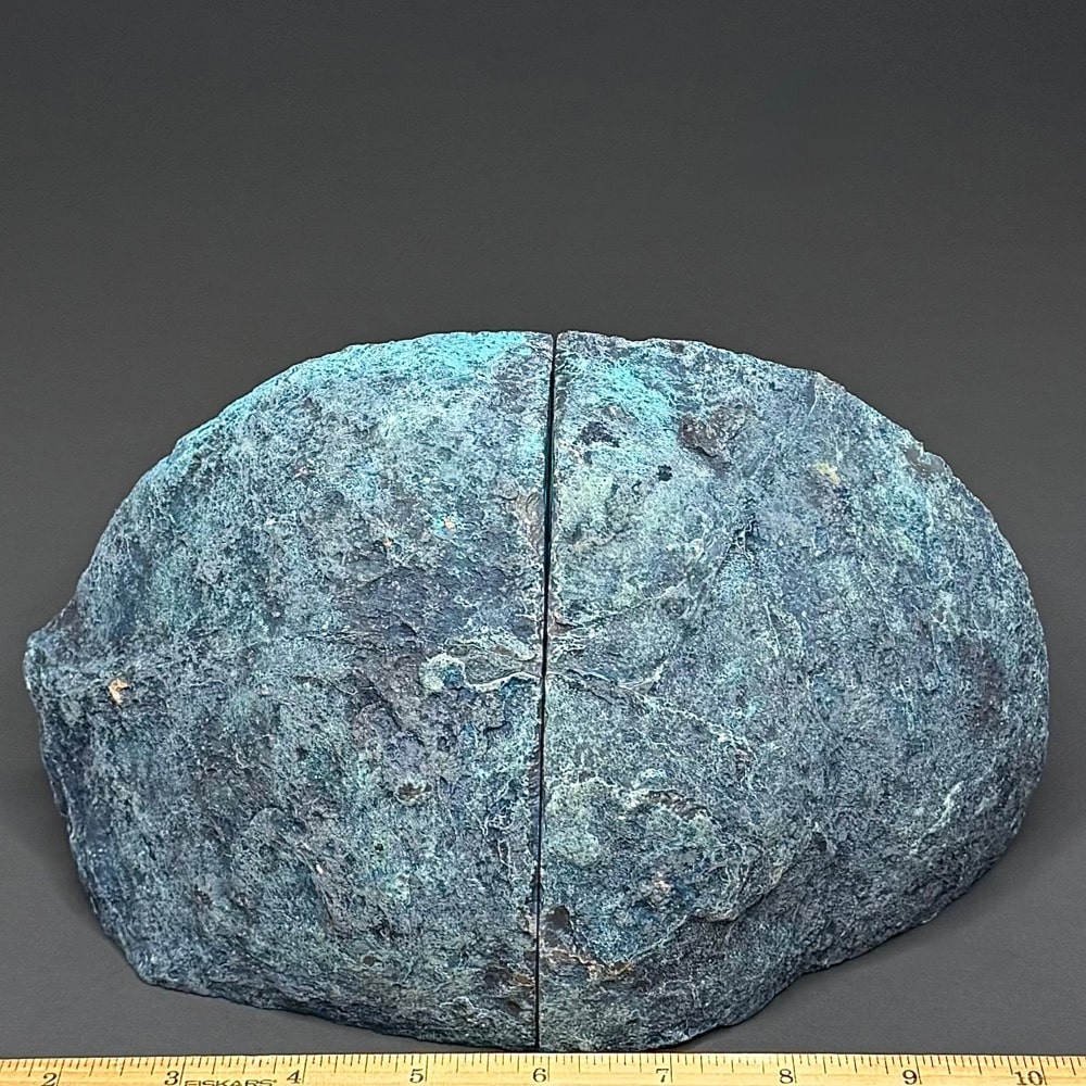 BK107 Teal/Blue Brazilian Agate Bookends - Image 3