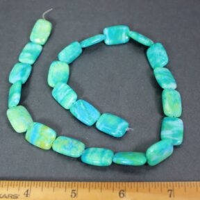 B100B Chrysocolla Rectangular Beads
