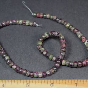 B106B Eudialyte Small Cylinder Beads