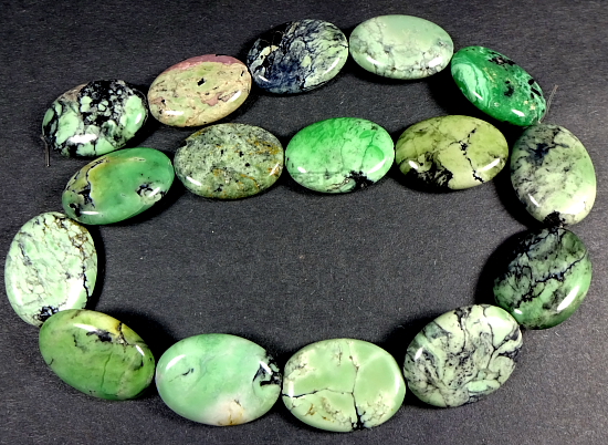 Variscite Oval Shaped Beads