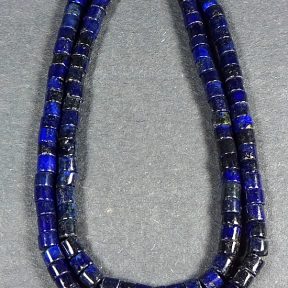 Lapis Barrel Beads