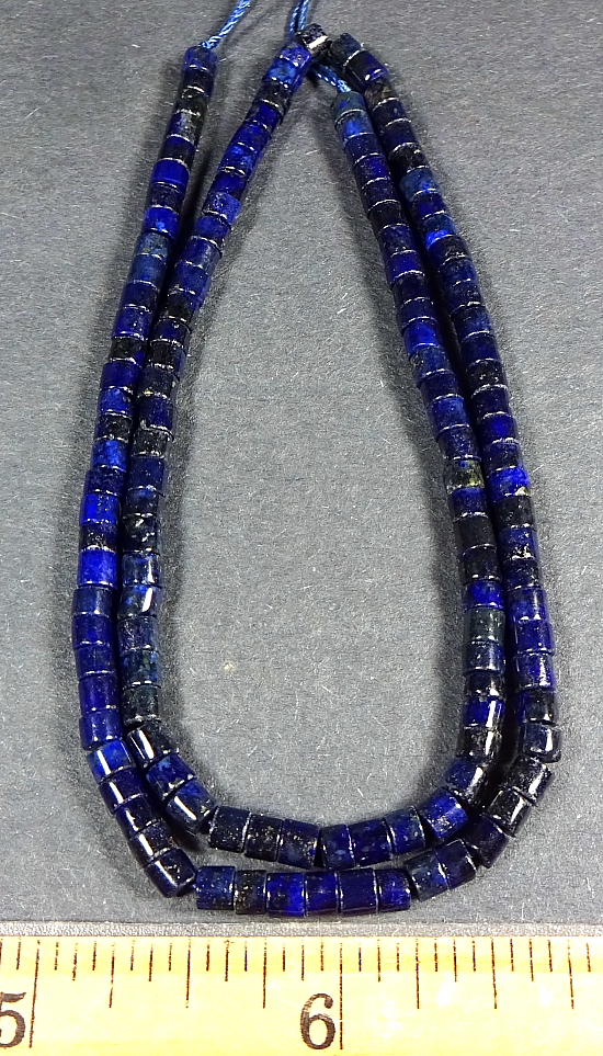Lapis Barrel Beads