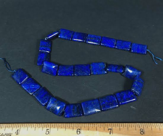 B206 Lapis Rectangular Beads