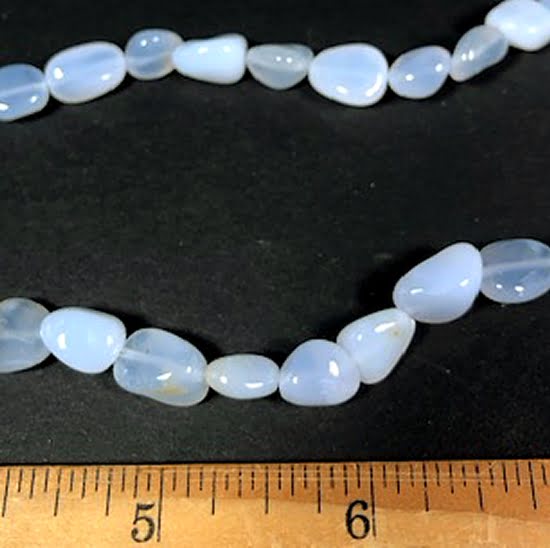 B209 Blue Chalcedony Beads