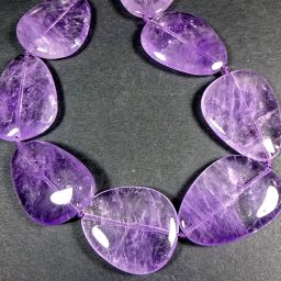 XL Amethyst Tear Drop Beads