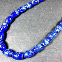 Lapis Barrel Shaped Beads