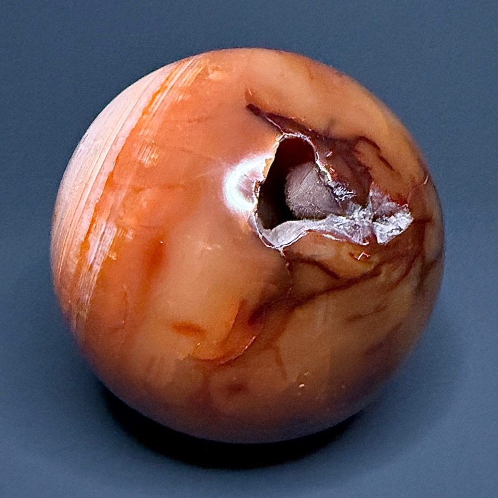 SP403 Carnelian Agate Sphere - Image 3