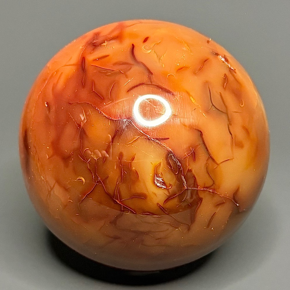 SP403 Carnelian Agate Sphere - Image 4