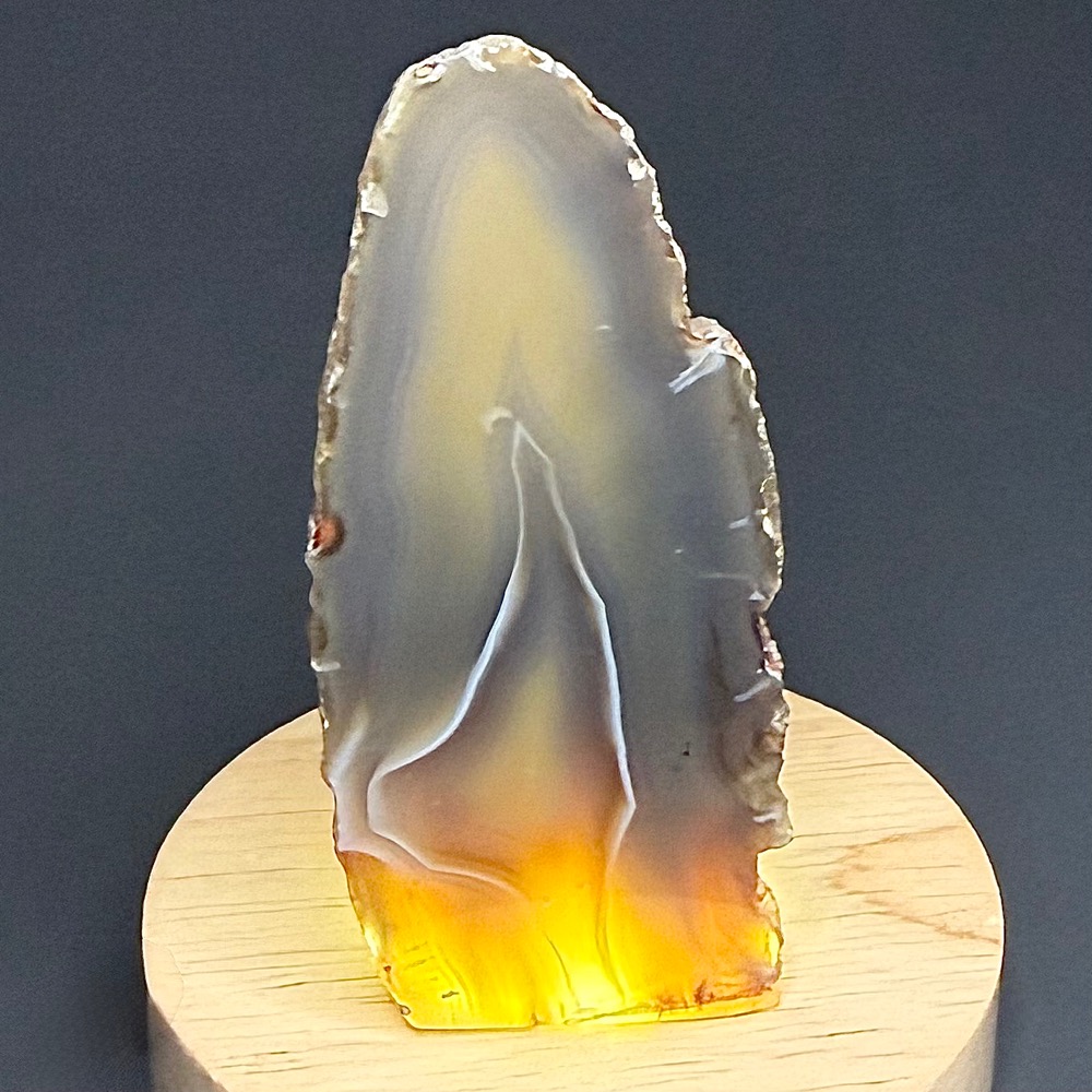 AGB312 Brazilian Agate End