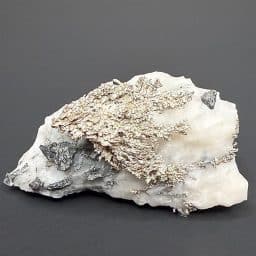 G102 Natural Silver On Calcite