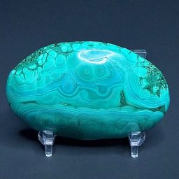 CV303 Malachite Chrysocolla Palm Stone