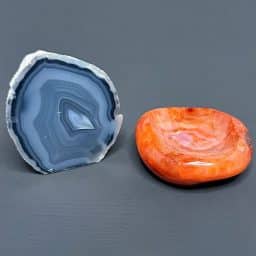 CL302 Chipped Carnelian Dish Chipped Brazilian Agate End