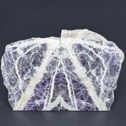 BK410 Amethyst Bookends