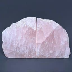 BK600 Rose Quartz Bookends
