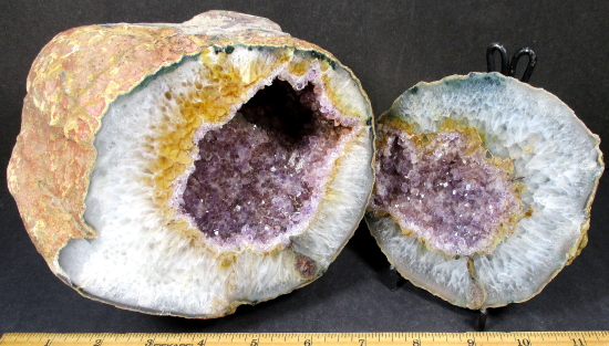 Brazilian Agate Amethyst Geode