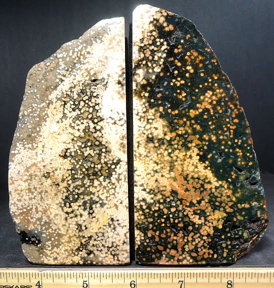 bookends made from Sea Jasper