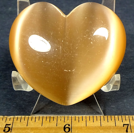 Peach Fiber Optic Heart
