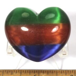 Tri-Color Fiber Optic Heart
