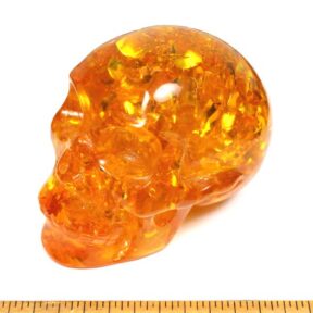 Skull made from Reconstituted Amber