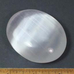 Selenite Palm Stone