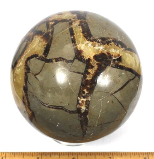 Sphere carved from a Septarian Nodule from Madagascar