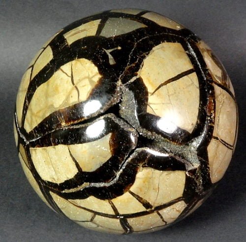 Sphere carved from a Septarian Nodule from Madagascar