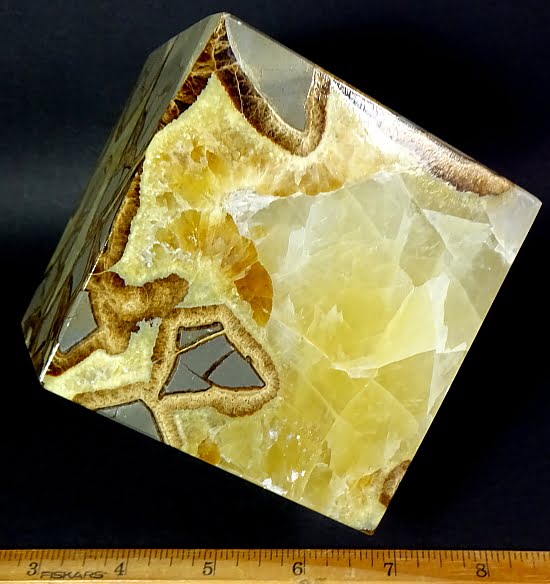 cube carved from a Septarian Nodule from Utah