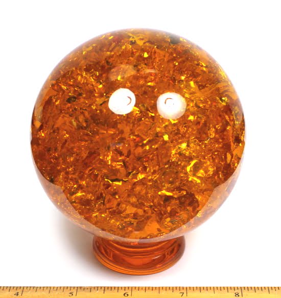 Reconstituted Amber Sphere