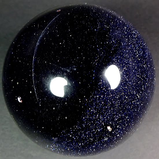 Sfere di Pietra Preziosa in Goldstone Blu 20mm