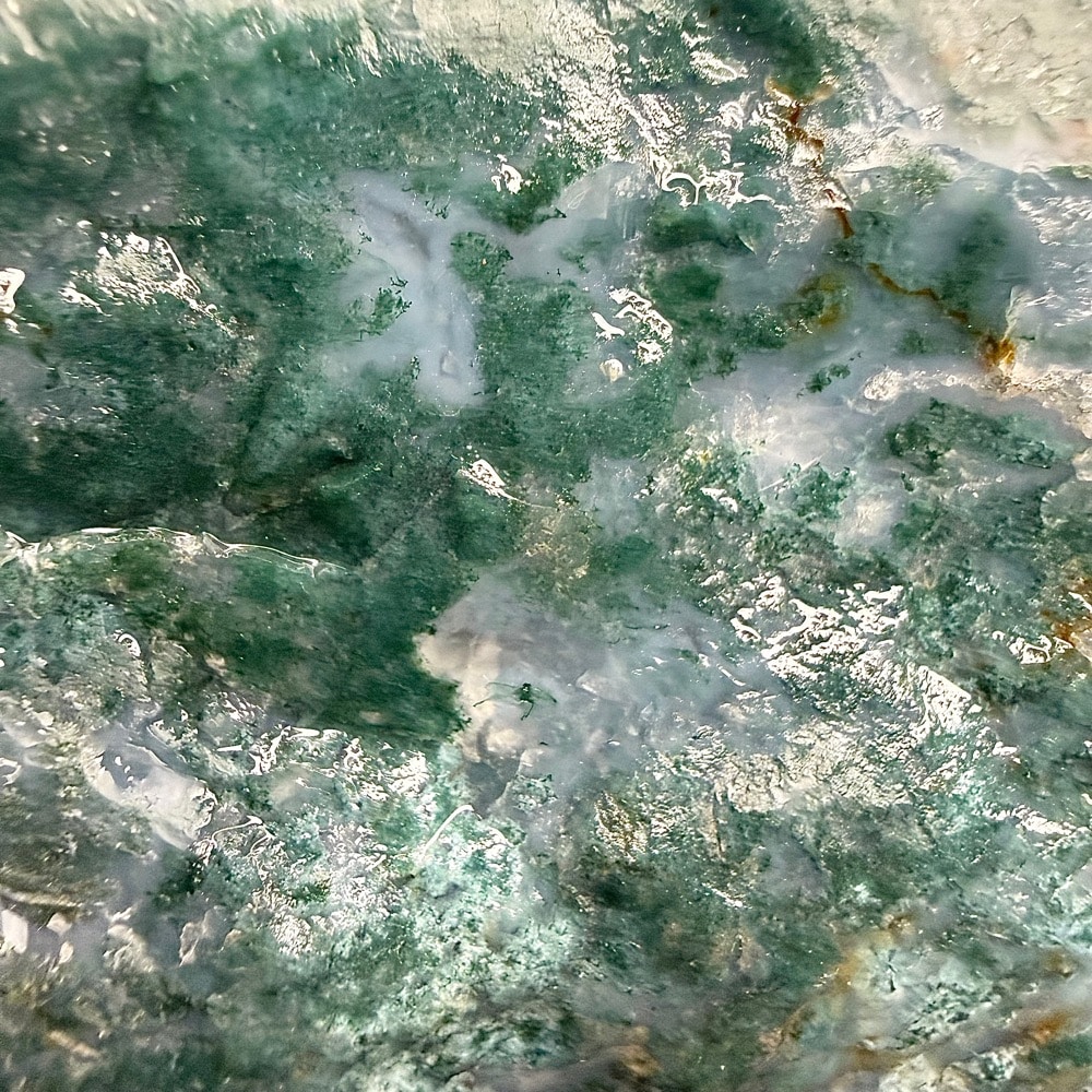 BCR302 India Green Moss Agate