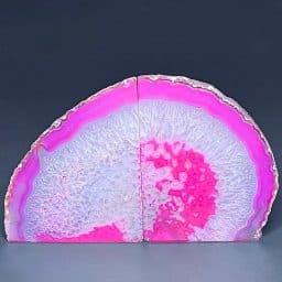 BK205 Brazilian Agate Bookends