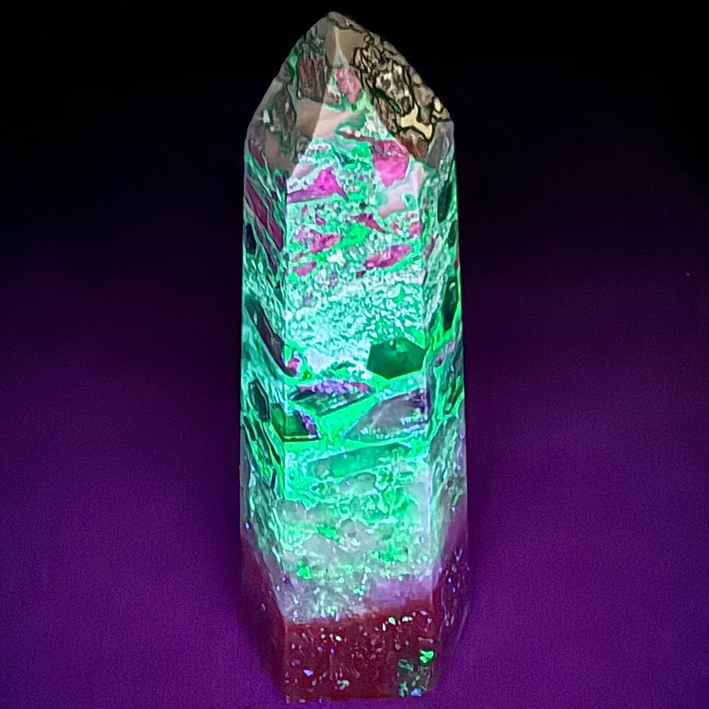 PR606 Mosaic Quartz Obelisk