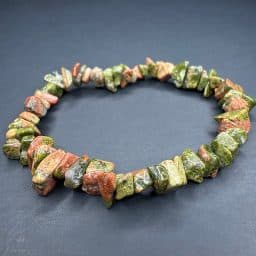 Unakite Chip Bead Bracelet