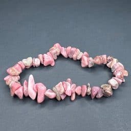 Rhodonite Chip Bead Bracelet