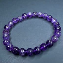 Amethyst Gemstone Beads Bracelet