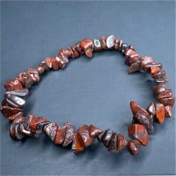 Brecciated Jasper Chip Bead Bracelet