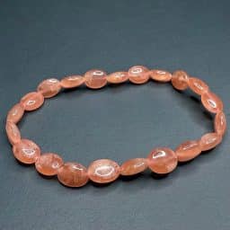 Rhodocrosite Gemstone Beads Bracelet