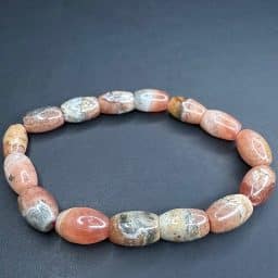 Rhodocrosite Gemstone Beads Bracelet