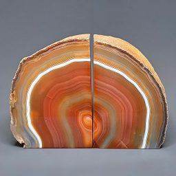 BK406 Brazilian Agate Bookends