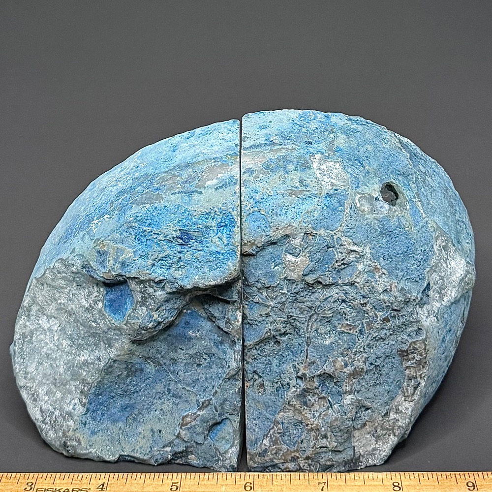 BK107 Blue Brazilian Agate Bookends - Image 2
