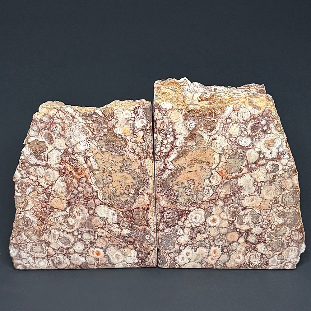 BK410 Birdseye Rhyolite Bookends