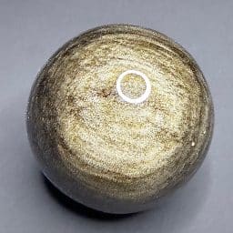SP108 Silver Sheen Obsidian Sphere