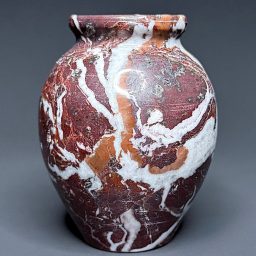 PR715 Zebra Marble Vase