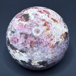 SP1103 Lepidolite and Rubellite Sphere