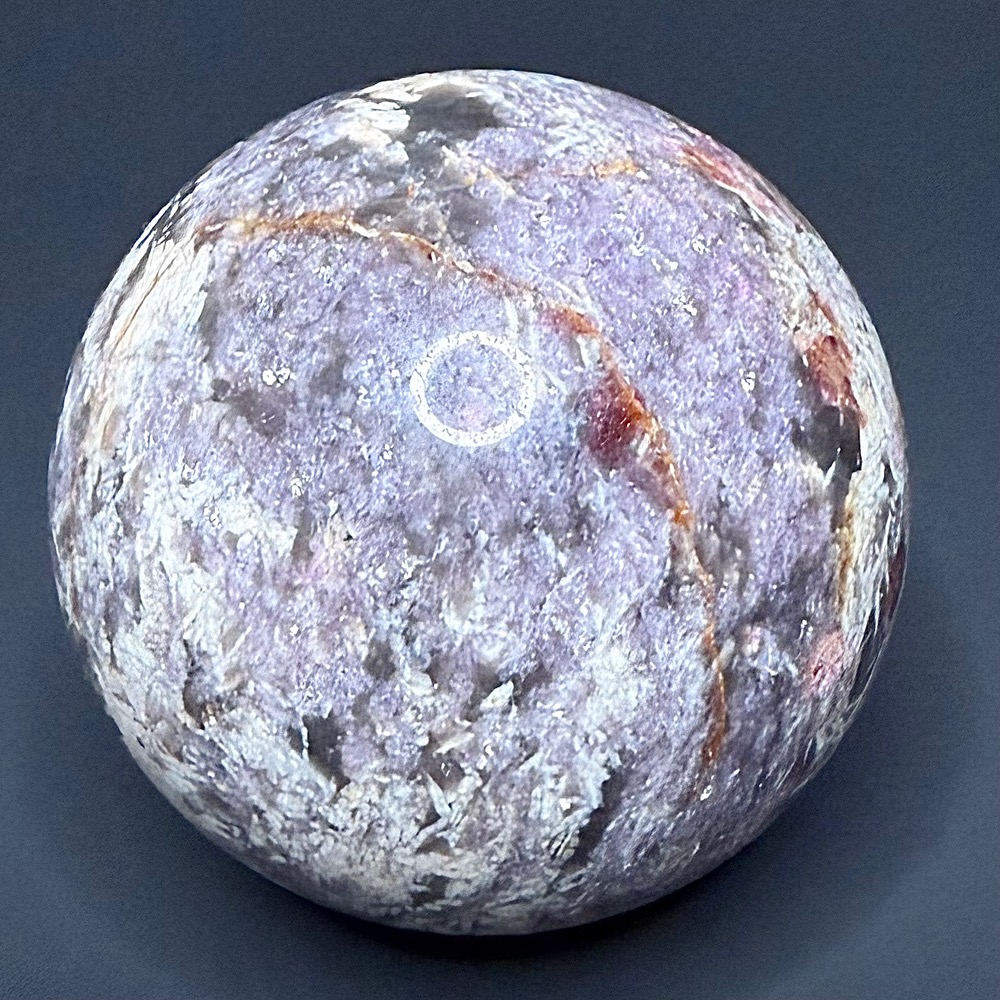 SP1103 Lepidolite and Rubellite Sphere