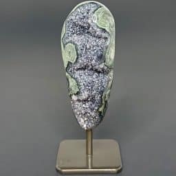 PR1009 Amethyst Geode on a Metal Stand