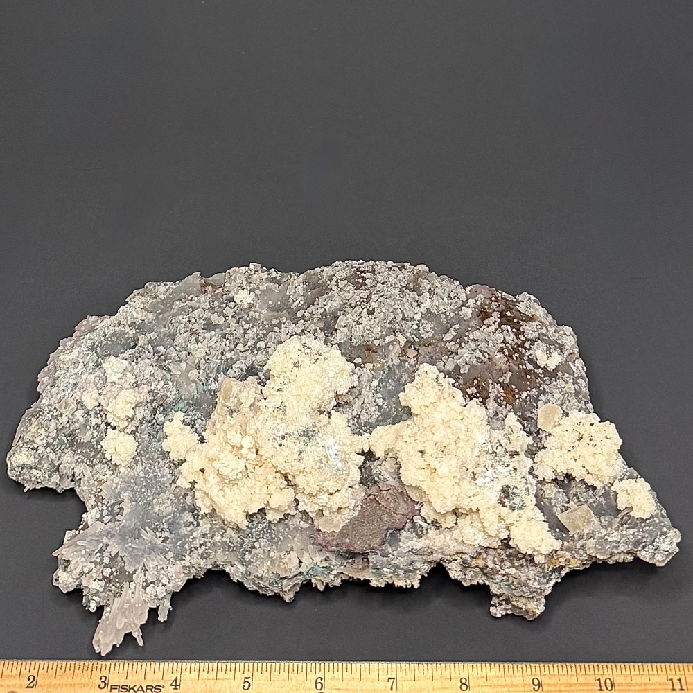 GAL902 FLOWER QUARTZ WITH CALCITE AND CELADONITE - Image 2