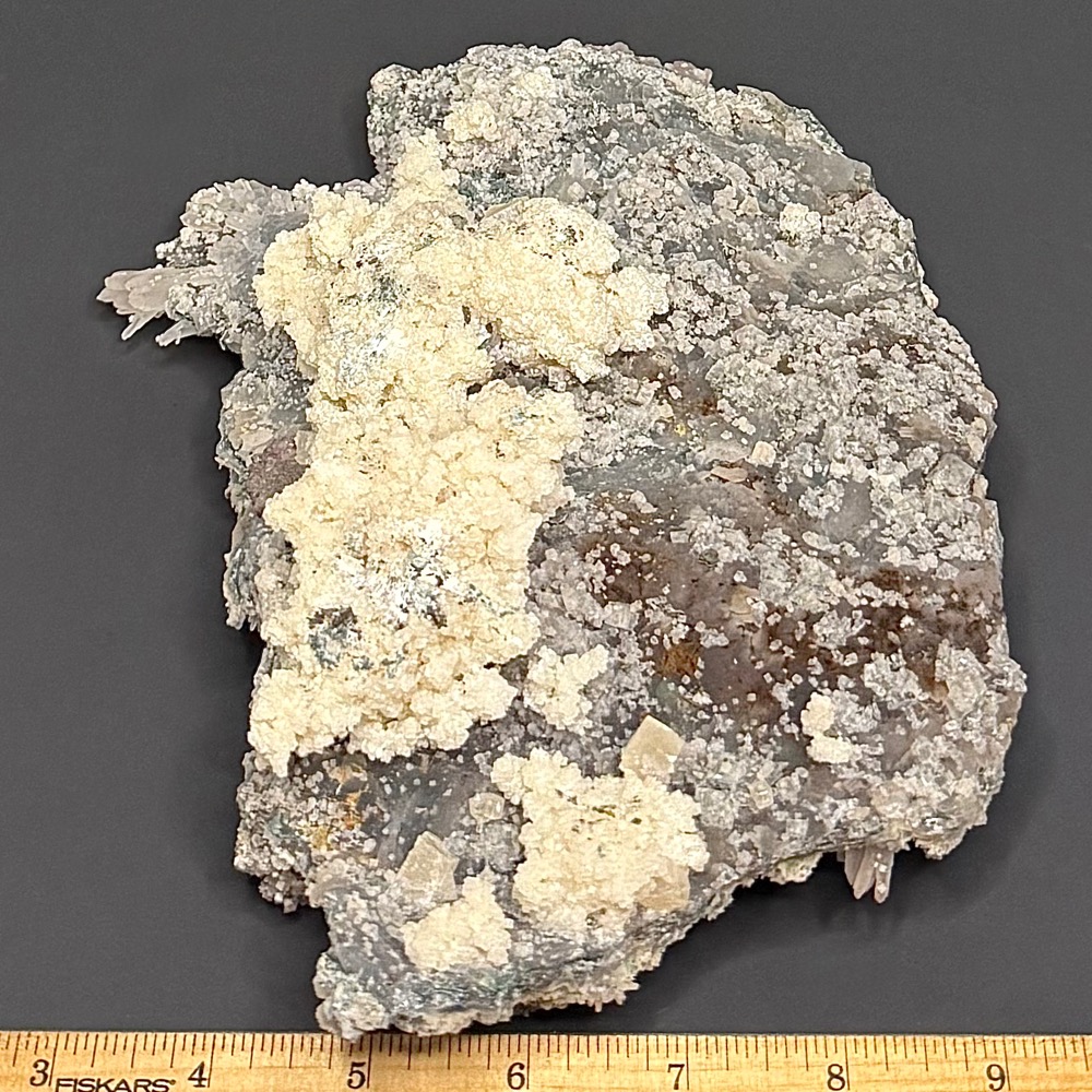 GAL902 FLOWER QUARTZ WITH CALCITE AND CELADONITE - Image 3