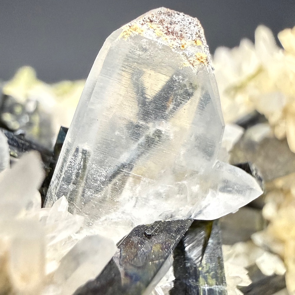 GAL931 EPIDOTE WITH QUARTZ AND PYRITE